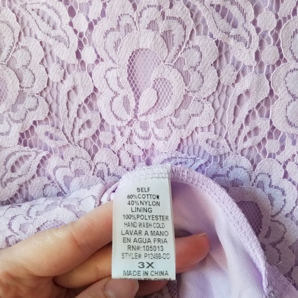 lace peplum top! 💜 - Picture 6 of 6